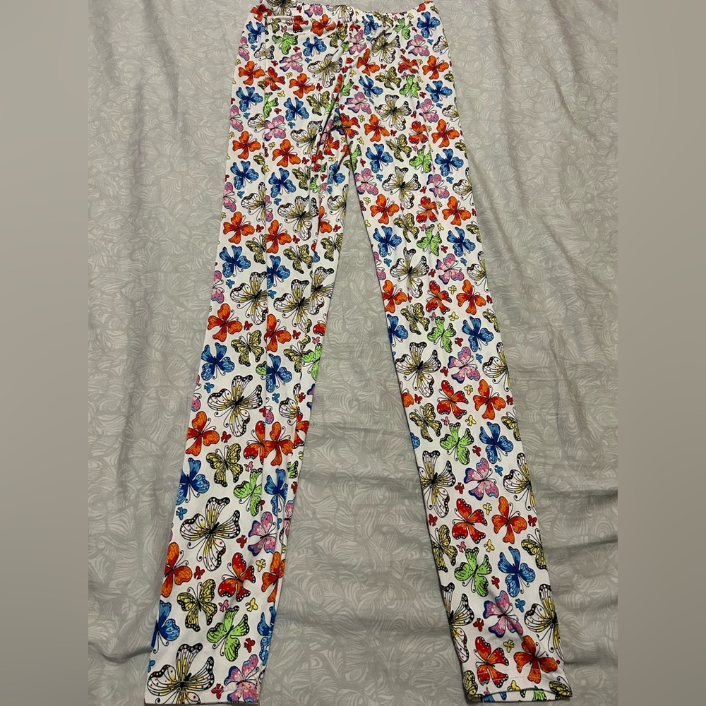 Small Butterfly Print Leggings